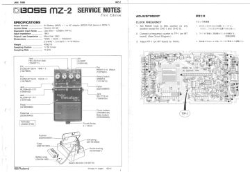 Boss MZ 2 schematic circuit diagram